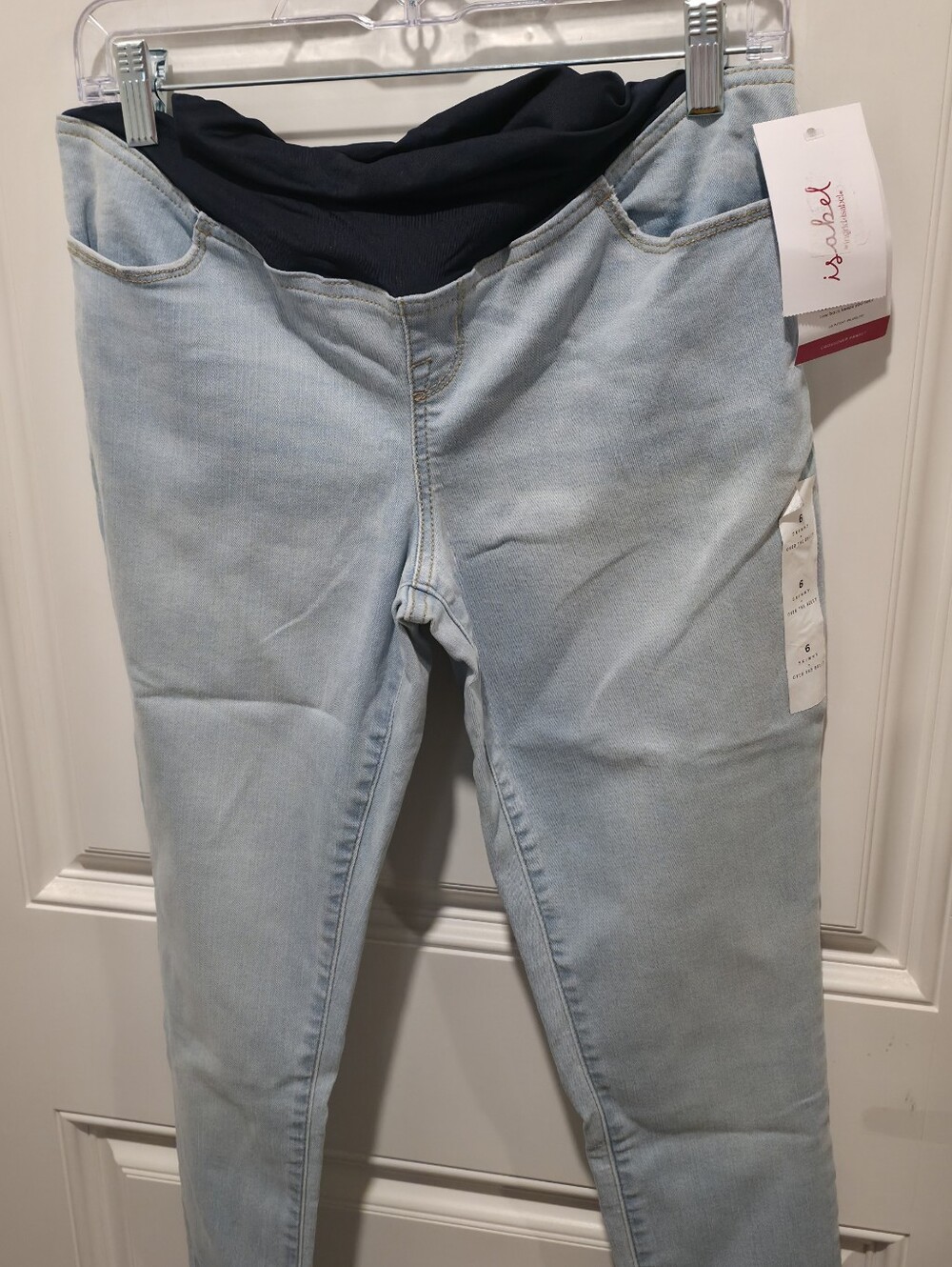 Light Blue Maternity Skinny Jeans By Isabel Maternity